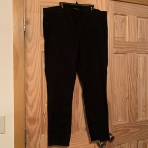 WHBM Jeans, extremely stretchy, suede dots .  Very flattering.